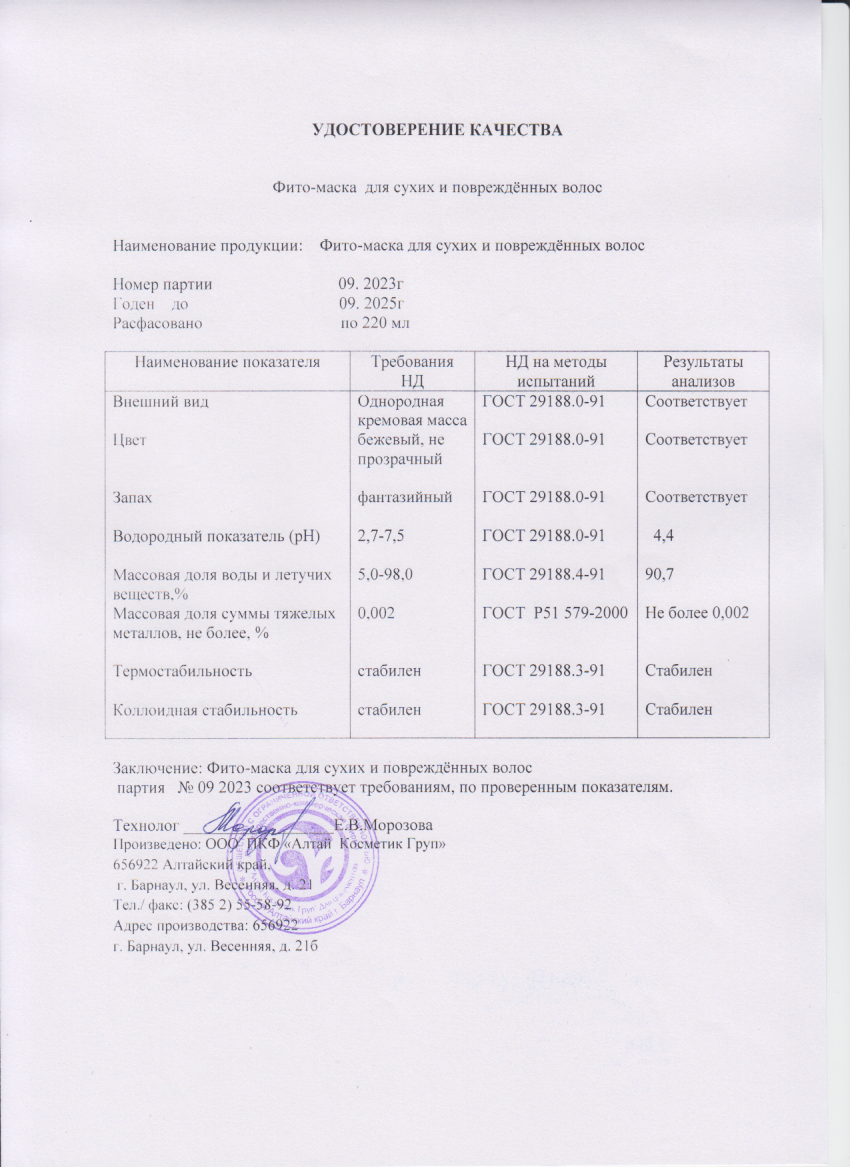Паспорт №092023